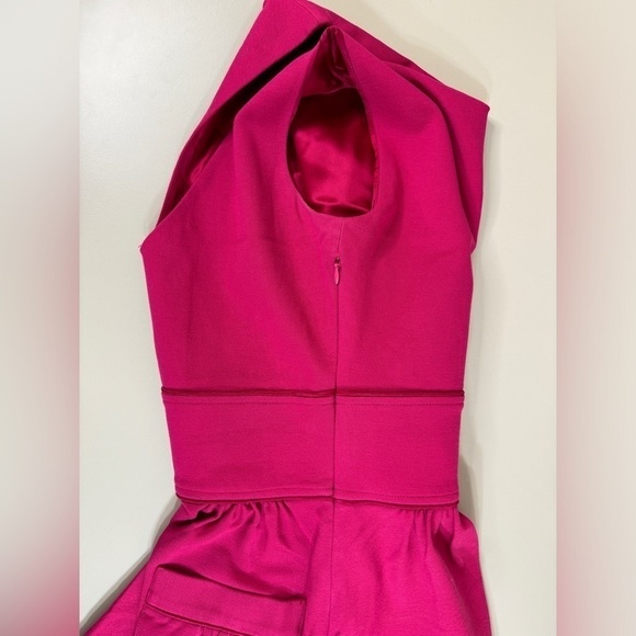 Diane Von Furstenberg Womens V-Neck Fit & Flare Dress Barbiecore Pink Women’s 2 - Picture 12 of 15